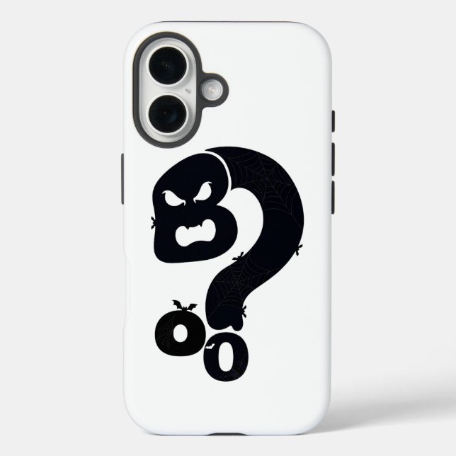 Boo Skull Question Mark  Case-Mate iPhone Case (Back)