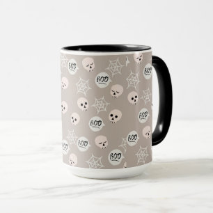 Boo, Skulls and Webs Halloween Mug