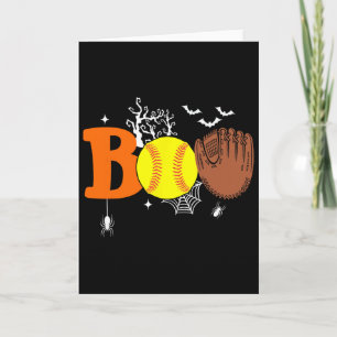 Boo Softll Halloween Spooky Halloween Softll Playe Card