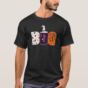 Boo Spiders Witch Hat Halloween Spider Ghost Witch T-Shirt