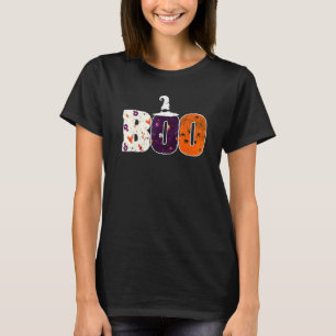 Boo Spiders Witch Hat Halloween Spider Ghost Witch T-Shirt