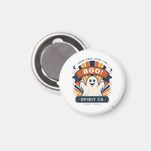 Boo Spirit Co. Ghost Long Sleeve Magnet (Front/Back)