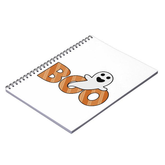 BOO Spooky Halloween Notebook (Left Side)