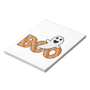 BOO Spooky Halloween Notepad