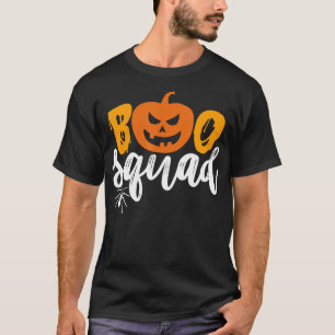 Boo Squad - Funny Pumpkin Spider Halloween T-Shirt