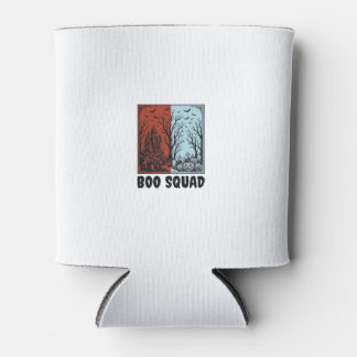 Boo Squad Vintage Halloween Pumpkin Shirt Design_1 Can Cooler