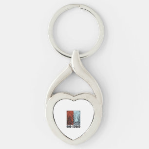 Boo Squad Vintage Halloween Pumpkin Shirt Design_1 Key Ring