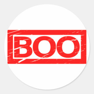 Boo Stamp Classic Round Sticker