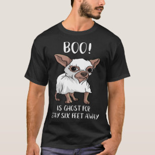 Boo Stay Six Feet Away Social Distancing Halloween T-Shirt