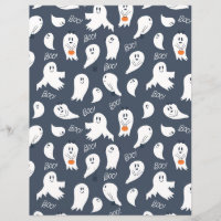 Boo Street Ghost Paper Sheet