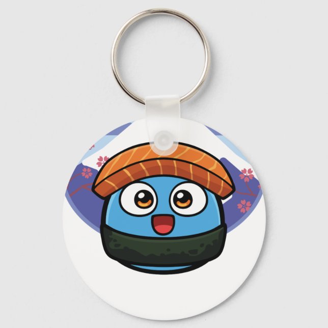Boo Sushi Products Key Ring (Front)