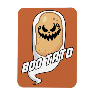 Boo-Tato Spooky Potato Food Halloween Magnet