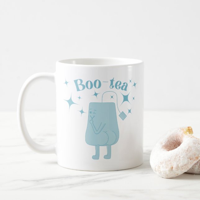 Boo-tea Booty Funny Tea Ceramic Mug 11oz (With Donut)