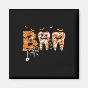 Boo Teeth Pumpkin Dentist Dental Hygienist Hallowe Magnet