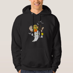 Boo  Tennis Player Ghost Spooky Night Hoodie