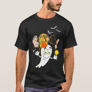 Boo - Tennis-Player Ghost Spooky Night T-Shirt
