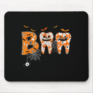 Boo th Pumpkin Dentist Dental Hygienist Halloween Mouse Pad