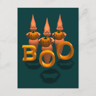 Boo! Three Cute Ghosties Postcard