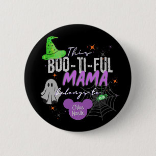 Boo-ti-ful Mama Pin Custom Halloween Gift