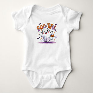 Boo-tiful Baby Ghost Halloween Outfit Bodysuit