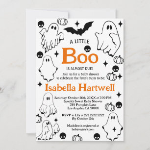 Boo-tiful Baby on the Way – Halloween Baby Shower  Invitation