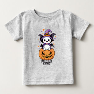 Boo-tiful Chaos Bats, Hats, & Pumpkins Baby T-Shirt