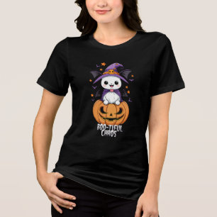 Boo-tiful Chaos Bats, Hats, & Pumpkins Tri-Blend Shirt