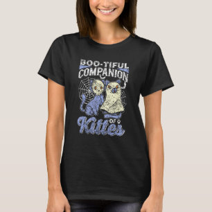 Boo-Tiful Companion Of Kitties Cats Owner Hallowee T-Shirt