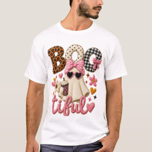 Boo-tiful Cute Ghost Halloween T-Shirt