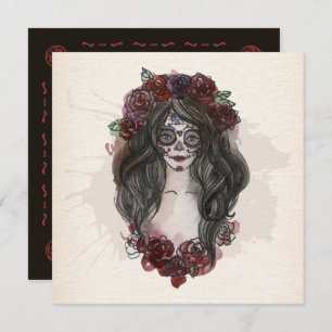 Boo-tiful Dia de los Muertos Party   Invitation