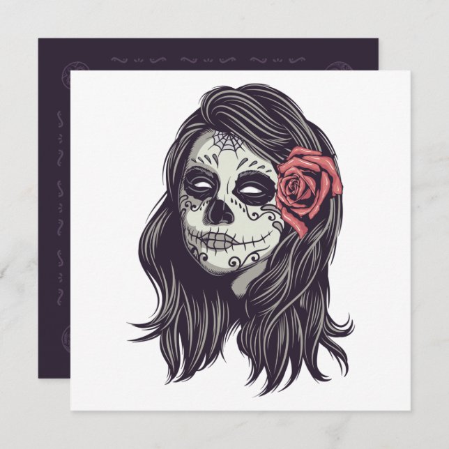 Boo-tiful Dia de los Muertos Party | Invitation (Front/Back)