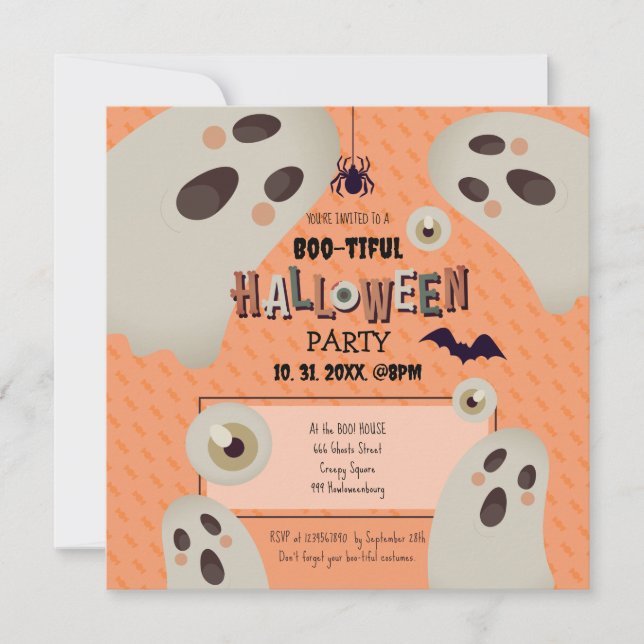 Boo-tiful Halloween Save The Date (Front)