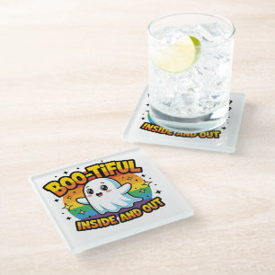 Boo-Tiful Inside And Out Glass Coaster