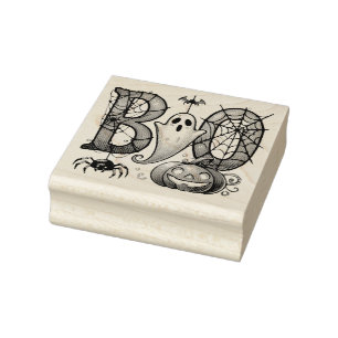 BOO-tiful Mischief in Three Acts Rubber Stamp