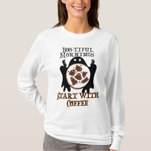 Boo-tiful mornings Start with Coffee.w T-Shirt