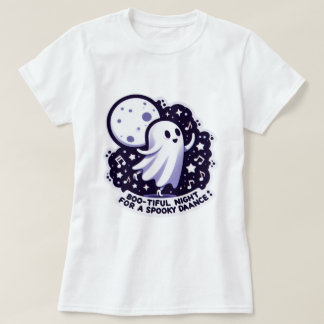 Boo-tiful Night for spooky dance halloween pun T-Shirt