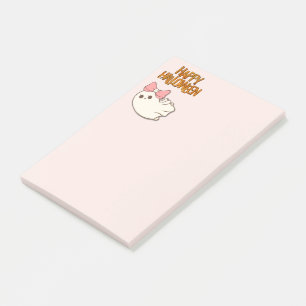 Boo-tiful Notes — Cute Ghost in Pink