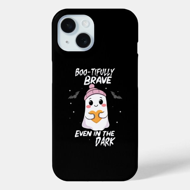 Boo-tifully Brave Ghost in the Dark Case-Mate iPhone Case (Back)