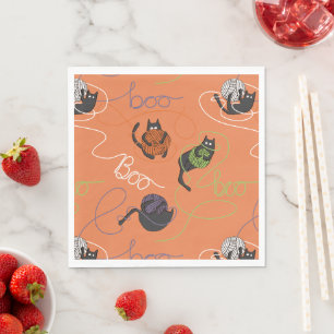 Boo-tifully Tangled Halloween Napkins