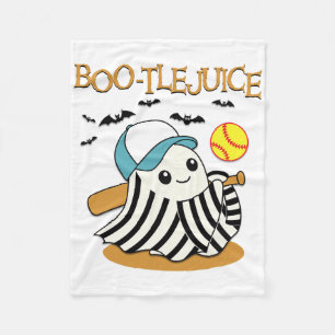 Boo-tlejuice Ghost Playing Softll Mom Girls Hallow Fleece Blanket
