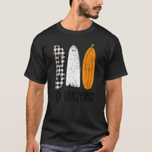 Boo To Bullying Ghost Pumpkin Orange Anti Bully Un T-Shirt