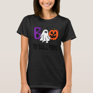 Boo To Bullying Ghost Pumpkin Orange Anti Bully Un T-Shirt