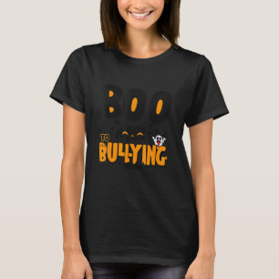 Boo To Bullying Ghost Pumpkin Orange Anti Bullying T-Shirt
