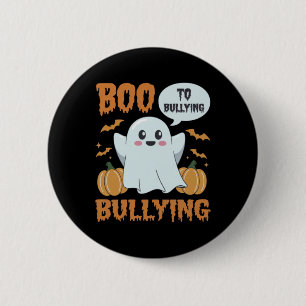 Boo To Bullying - Halloween Unity Day Sticker  6 Cm Round Badge