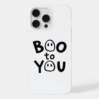 Boo to You Cute Ghost Halloween iPhone 15 Pro Max Case
