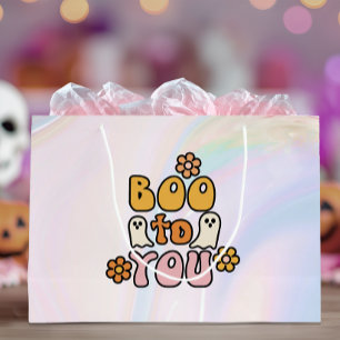 Boo to You Cute Halloween Large Gift Bag