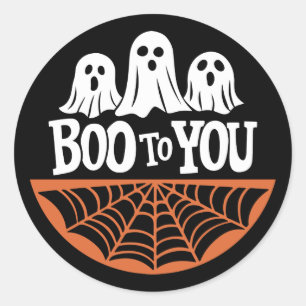 Boo To You Ghost Sticker