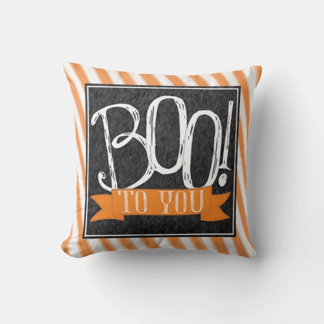 Boo to You Halloween Cushion (Front)