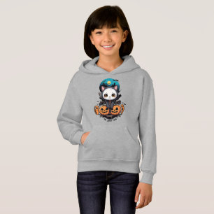 Boo to You Too Cute Cat Bat Wings & Pumpkin