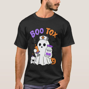 Boo Tox Nurse Ghost Filler Botox Halloween Aesthet T-Shirt